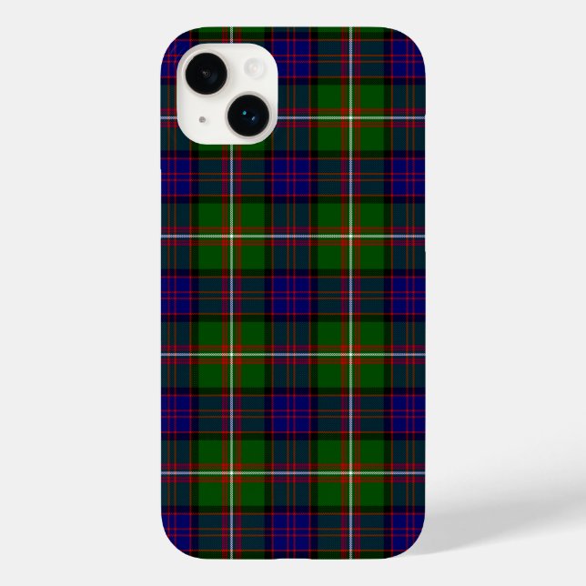 Clanranald tartan blue green plaid Case-Mate iPhone case (Back)