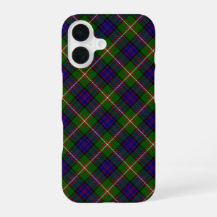 Clanranald tartan blue green plaid iPhone 16 case