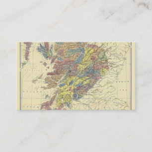 Clans Of Scotland Historical Map Clan Locations Business Card