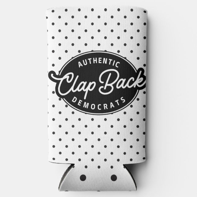 Clapback Democrats Seltzer Can Cooler (Front)