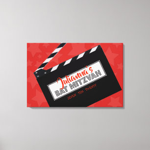 CLAPBOARD Bar Bat Mitzvah Sign In Memory Board