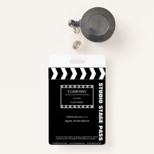 Clapboard ID Badge