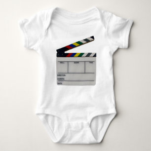Clapboard movie filmmaker slate baby bodysuit