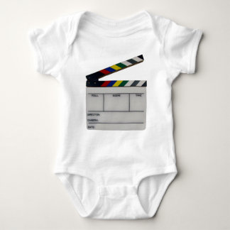 Clapboard movie filmmaker slate baby bodysuit