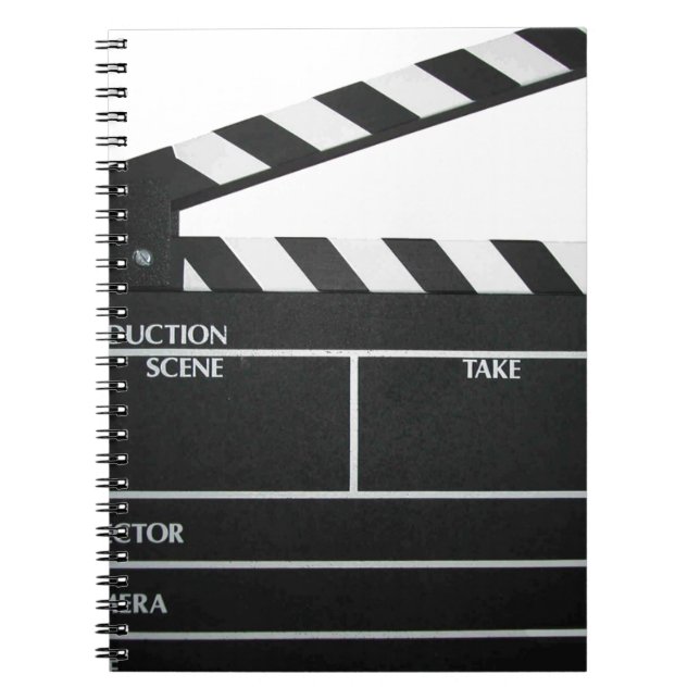 Clapboard movie slate clapper film notebook (Front)