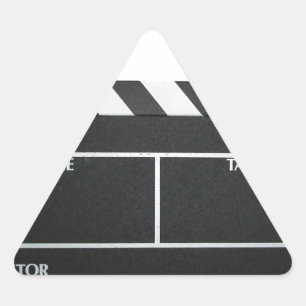 Clapboard movie slate clapper film triangle sticker