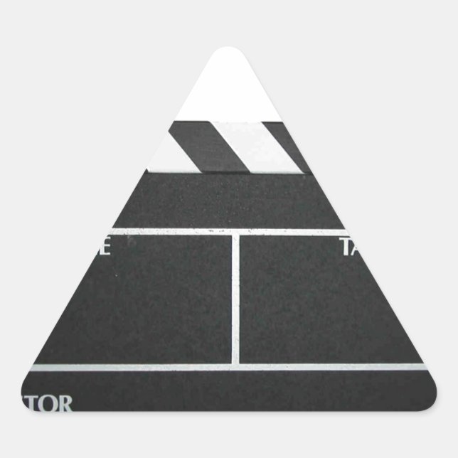 Clapboard movie slate clapper film triangle sticker (Front)