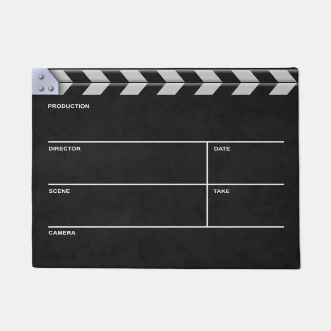 Clapperboard Cinema Doormat (Front)