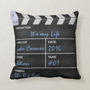 Clapperboard cinema "It's my Life" Cushion