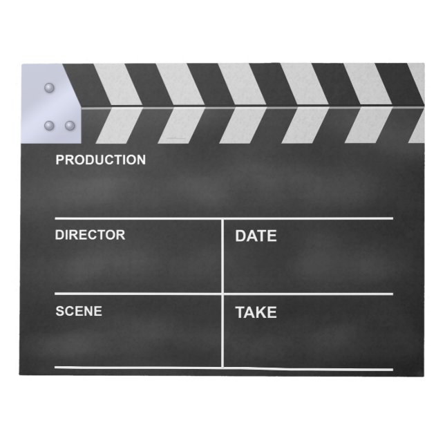 Clapperboard cinema notepad (Front)