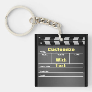 Clapperboard (double-sided) Acrylic Keychain