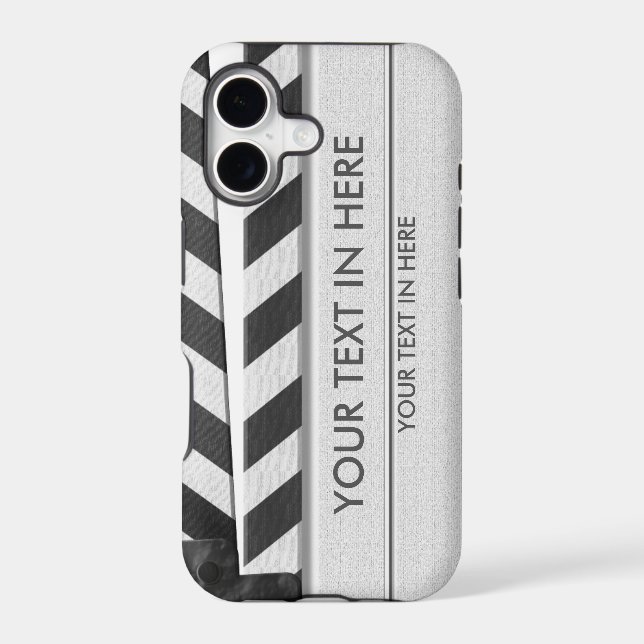 Clapperboard iPhone 5 case - with your text (Back)