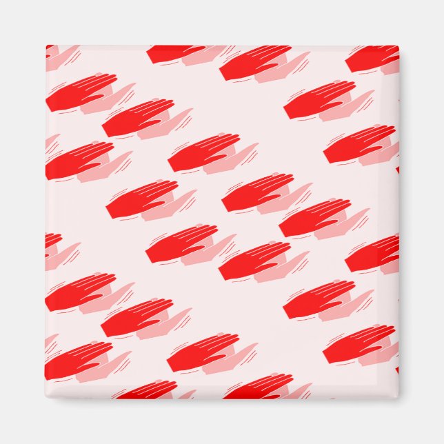 Clapping hands magnet (Front)