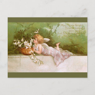 Clapsaddle: Angel with Lilies Postcard