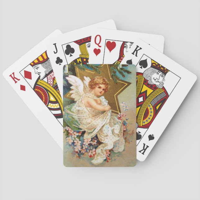 Clapsaddle: Christmas Angel Playing Cards (Back)