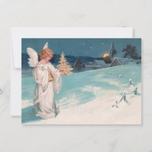Clapsaddle: Christmas Angel with Bell Holiday Card