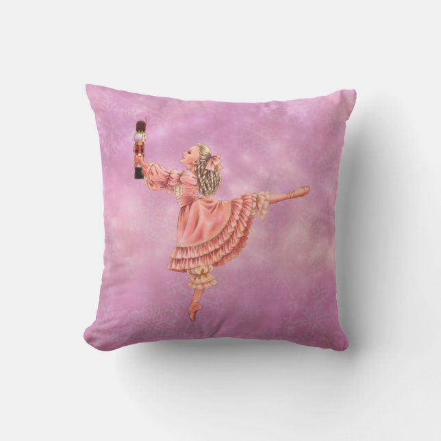 Clara and the Nutcracker Pillow (Front)