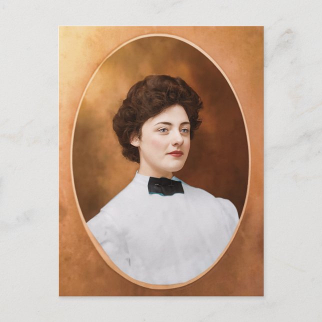 Clara "Claire" Sage Talla Johnson 1909 Postcard (Front)