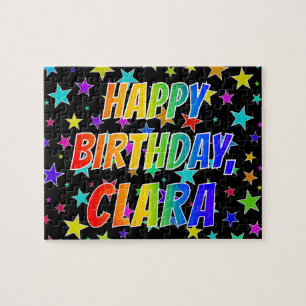 "CLARA" First Name, Fun "HAPPY BIRTHDAY" Jigsaw Puzzle