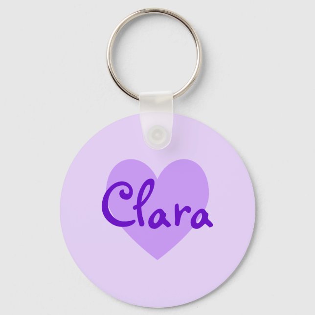 Clara in Purple Key Ring (Front)