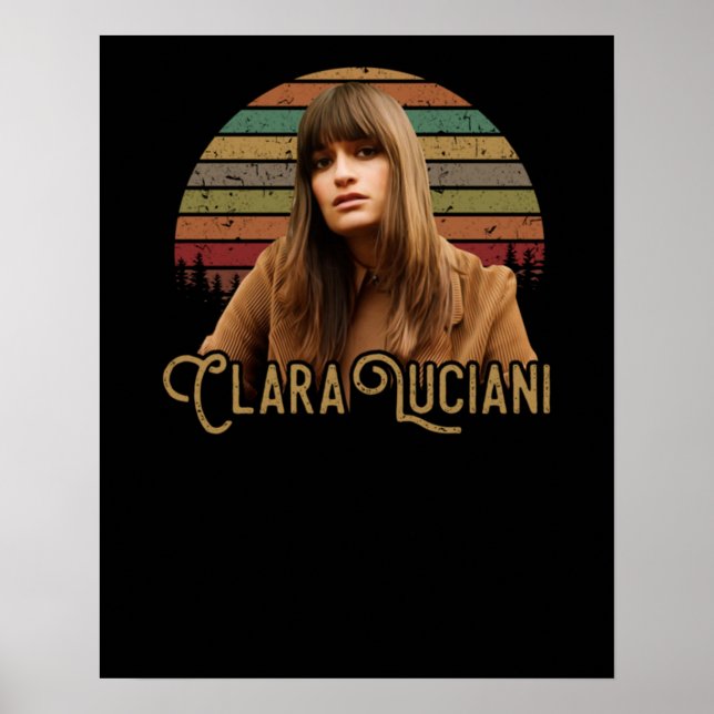 Clara Luciani Vintage Retro Poster (Front)
