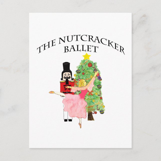 clara_nutcracker xmas holiday postcard (Front)