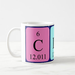 Clara periodic table name mug