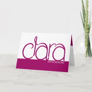 Clara plum Birthday Card