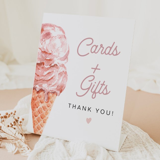CLARA Retro Ice Cream Cards + Gifts Sign  (Creator Uploaded)