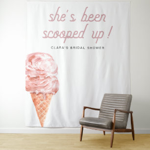 CLARA Retro She's Been Scooped Up Bridal Shower  T Tapestry