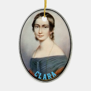 Clara Schumann (1838) Ceramic Ornament