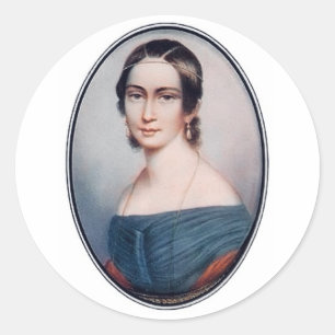 Clara Schumann (1838) Classic Round Sticker