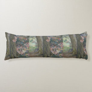 Clara Voortman Rhododendron Bush in a Garden Body Cushion