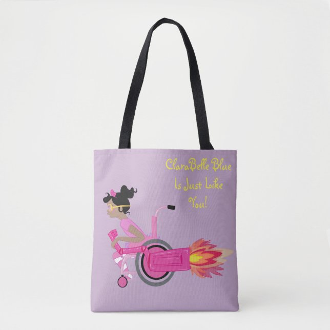 ClaraBelle Blue Perfect Tote - Lavender Dreams (Front)