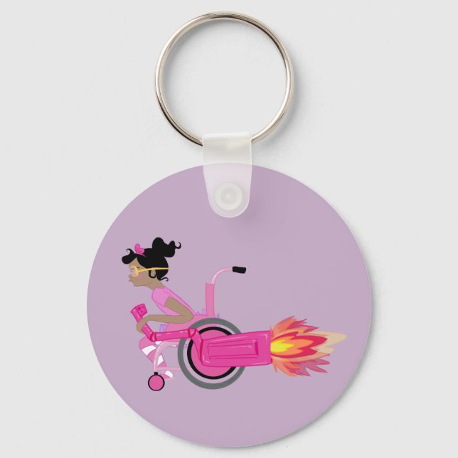 ClaraBelle Rocketchair Keychain (Lavender) (Front)