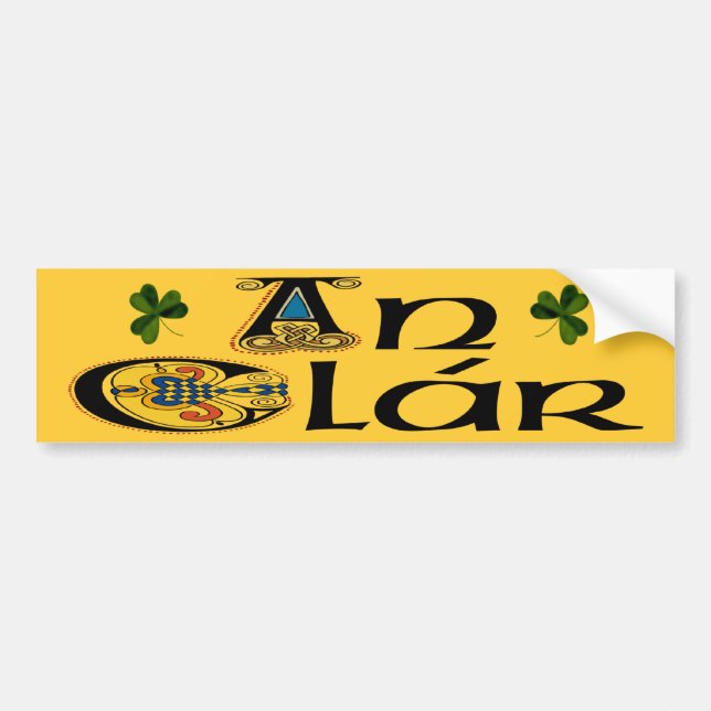 Clare (Gaelic) Bumper Sticker (Front)