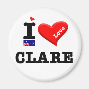 CLARE - I Love Magnet