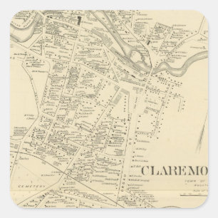 Claremont PO Square Sticker