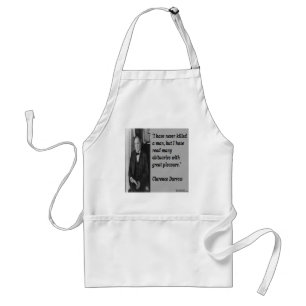 Clarence Darrow & Obituary Quote Standard Apron
