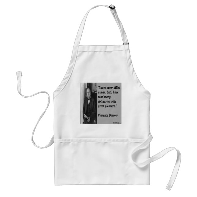 Clarence Darrow & Obituary Quote Standard Apron (Front)