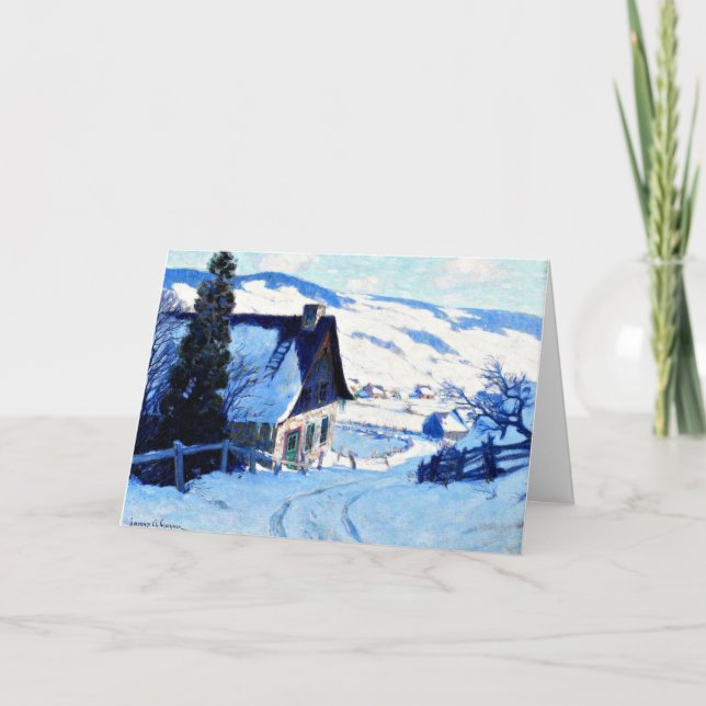 Clarence Gagnon - Farm Greeting Card (Front)