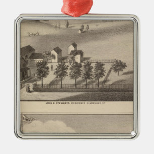 Clarendon Bickford Knitting Machine Metal Tree Decoration