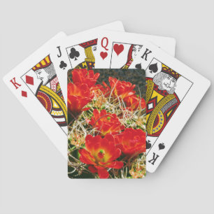 Claret Cup Cactus Wildflowers Playing Cards