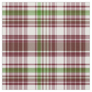 Claret, Green Preppy Madras Style Plaid Sz6 Fabric