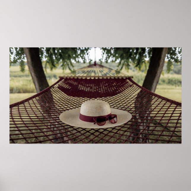 Claret Hammock Digital Photo Poster (Front)