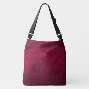 Claret Solid Plain Colour Crossbody Bag
