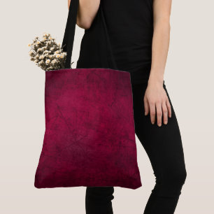 Claret Solid Plain Colour Tote Bag