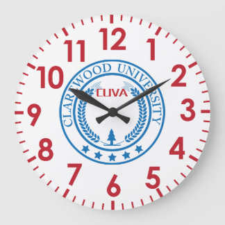 CLAREWOOD UNIVERSITY DIGITS SC LARGE CLOCK