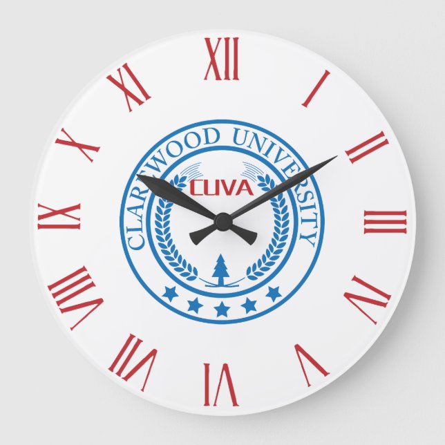 CLAREWOOD UNIVERSITY ROMAN LARGE CLOCK (Front)