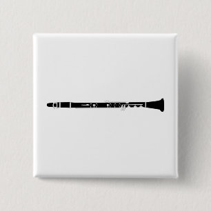 Clarinet 15 Cm Square Badge